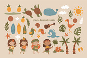 Hawaii Cute Clipart collection, a Person Illustration by Leysan Shayak (Thumbnail 3 of 8)
