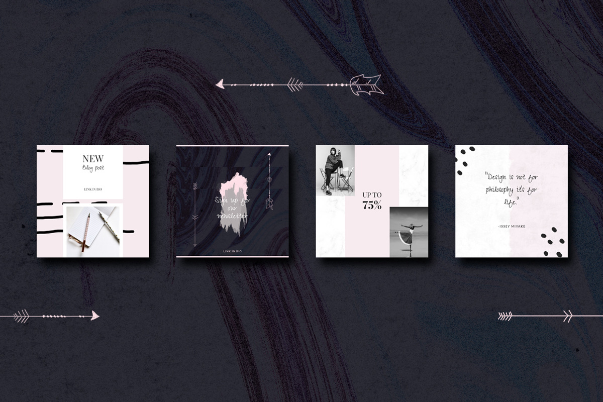 ANIMATED Instagram Posts-Boho chic, a Social Media Template by CreativeFolks (Photo 6 of 7)