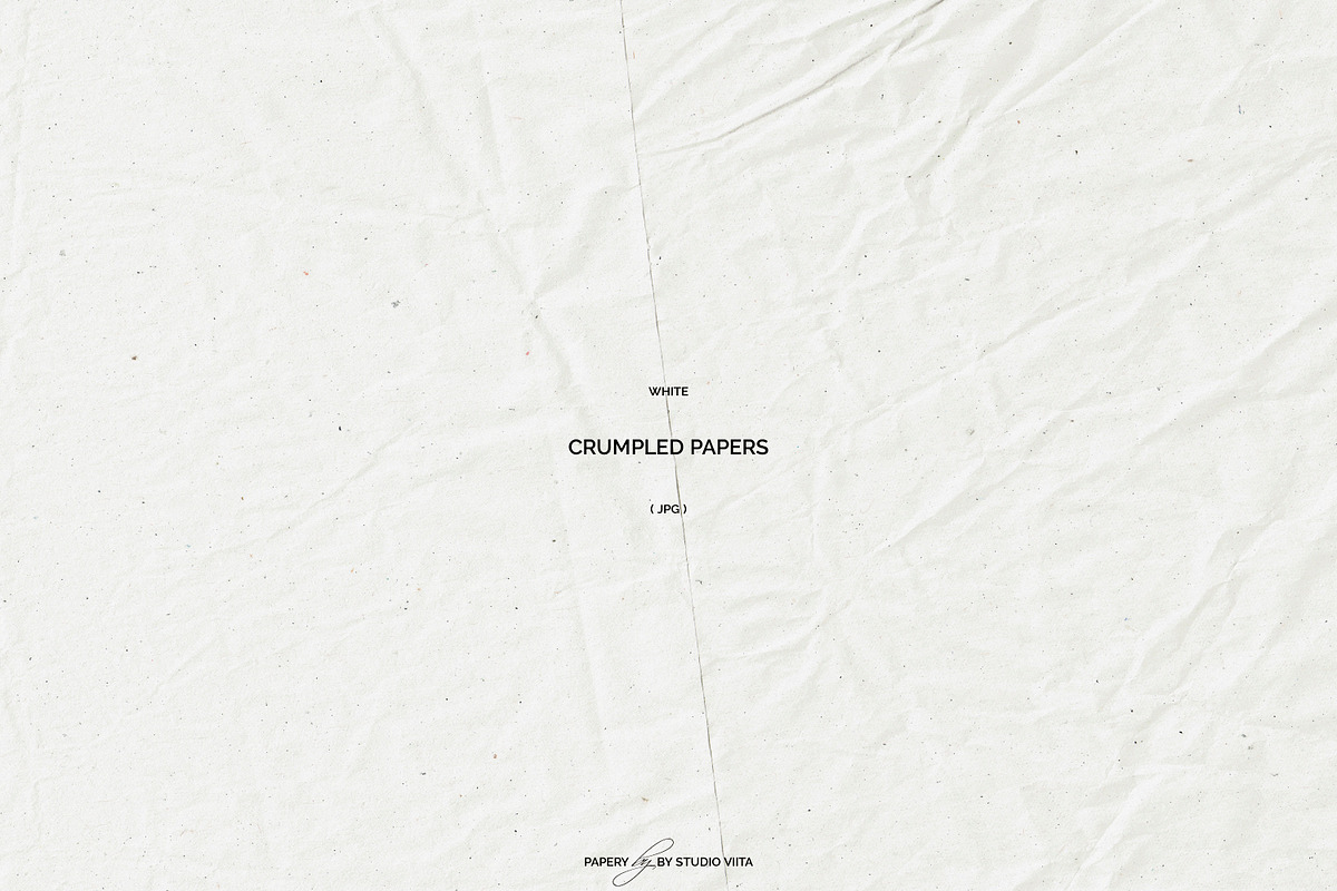 White Crumpled Paper Textures | JPG, a Texture Graphic by Studio Viita (Photo 3 of 9)