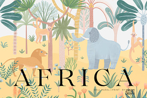 Africa. Wall Mural. Art Print