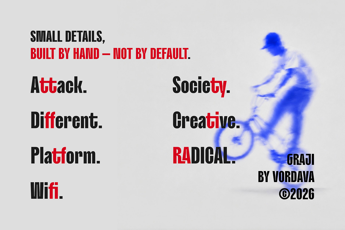 Graji – Bold Condensed Sports Font, a Sans Serif Font by Satriyo Atmojo (Photo 2 of 7)