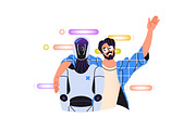 Artificial intelligent concept set, a Technology Illustration by PaperTrident (Thumbnail 9 of 9)