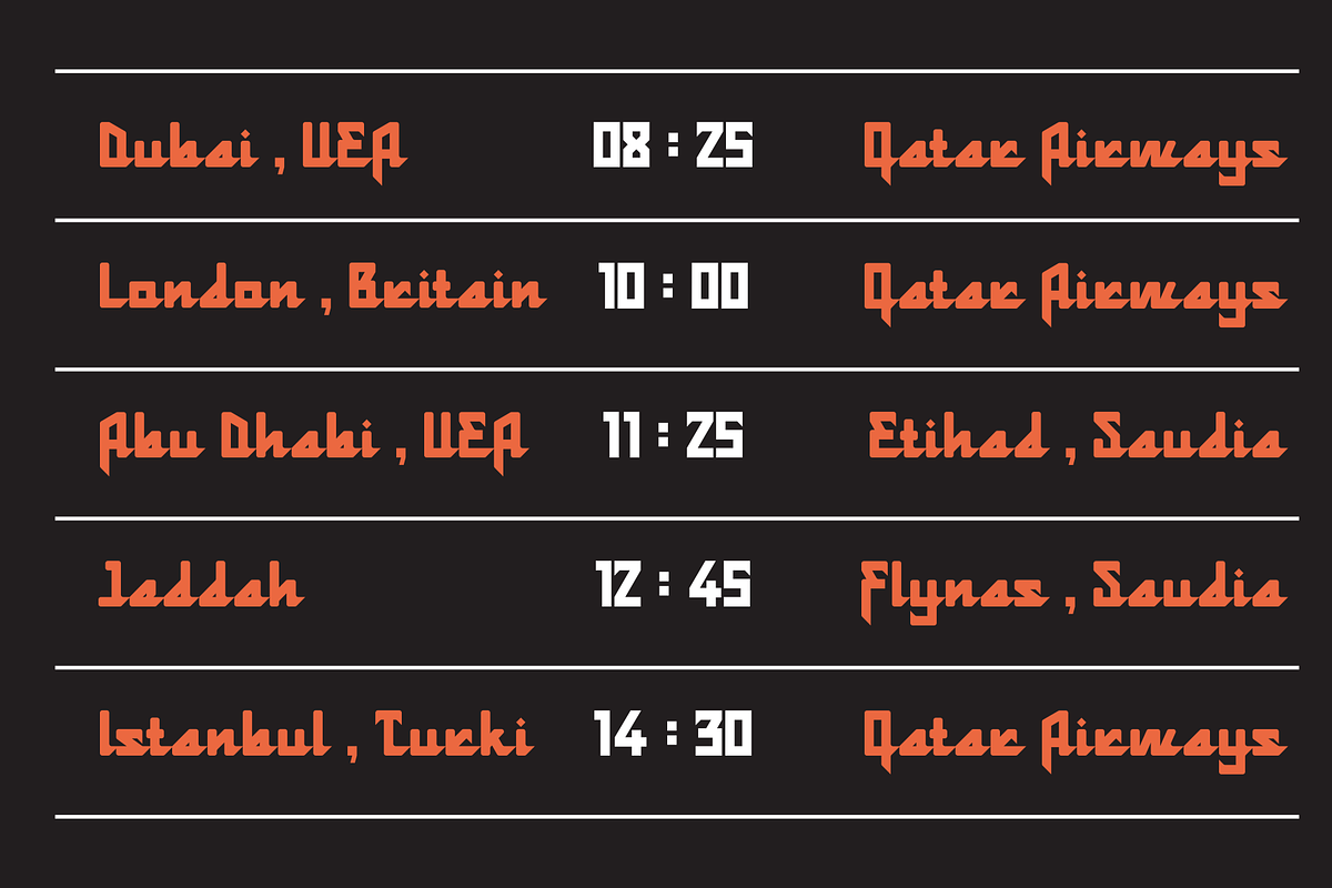 Tughra - Arabic Techno, a Script Font by MaikoHatta (Photo 7 of 8)