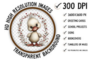 Spring Animals Clipart Png Bundle, an Illustration by Craft Nest (Thumbnail 2 of 8)