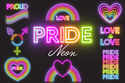 Neon Pride Graphics, an Object Graphic by cafelab_store (Thumbnail 1 of 3)