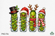 Funny Christmas Pickle Png, a Seasonal Illustration by Craft Nest (Thumbnail 1 of 5)