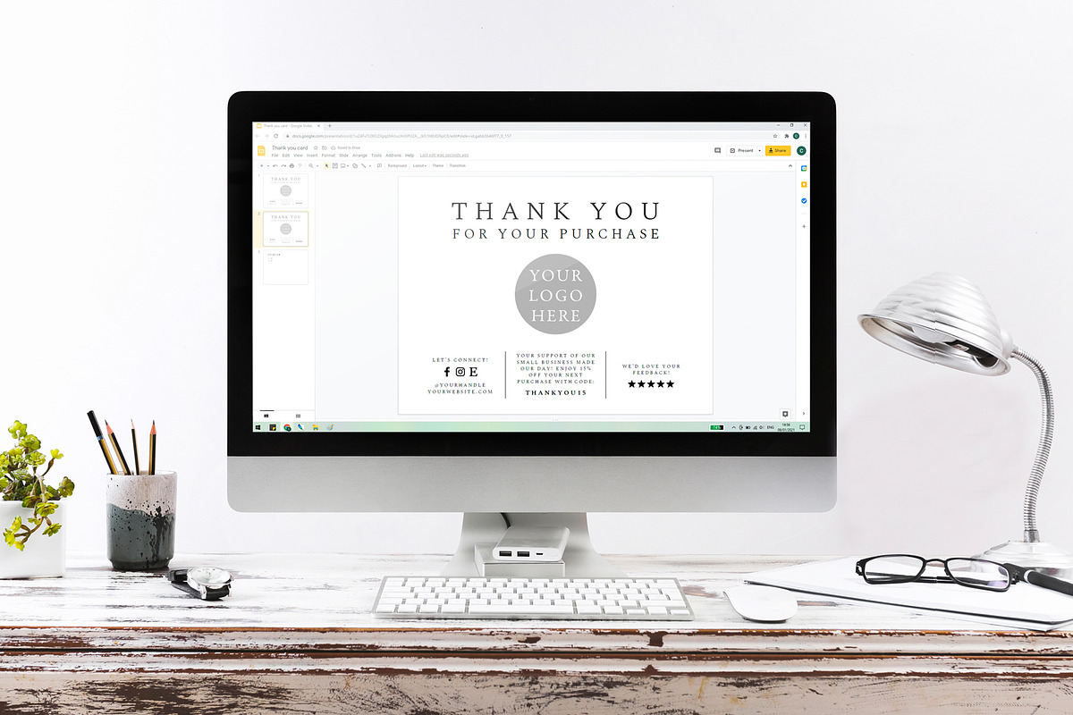 Small Business Thank You Card, a Card Template by DesignStudioTeti (Photo 2 of 5)