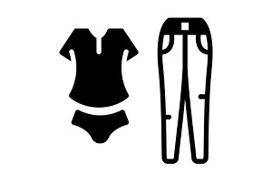 Clothes textile solid icon, a Solid Icon by Creative priyanka
