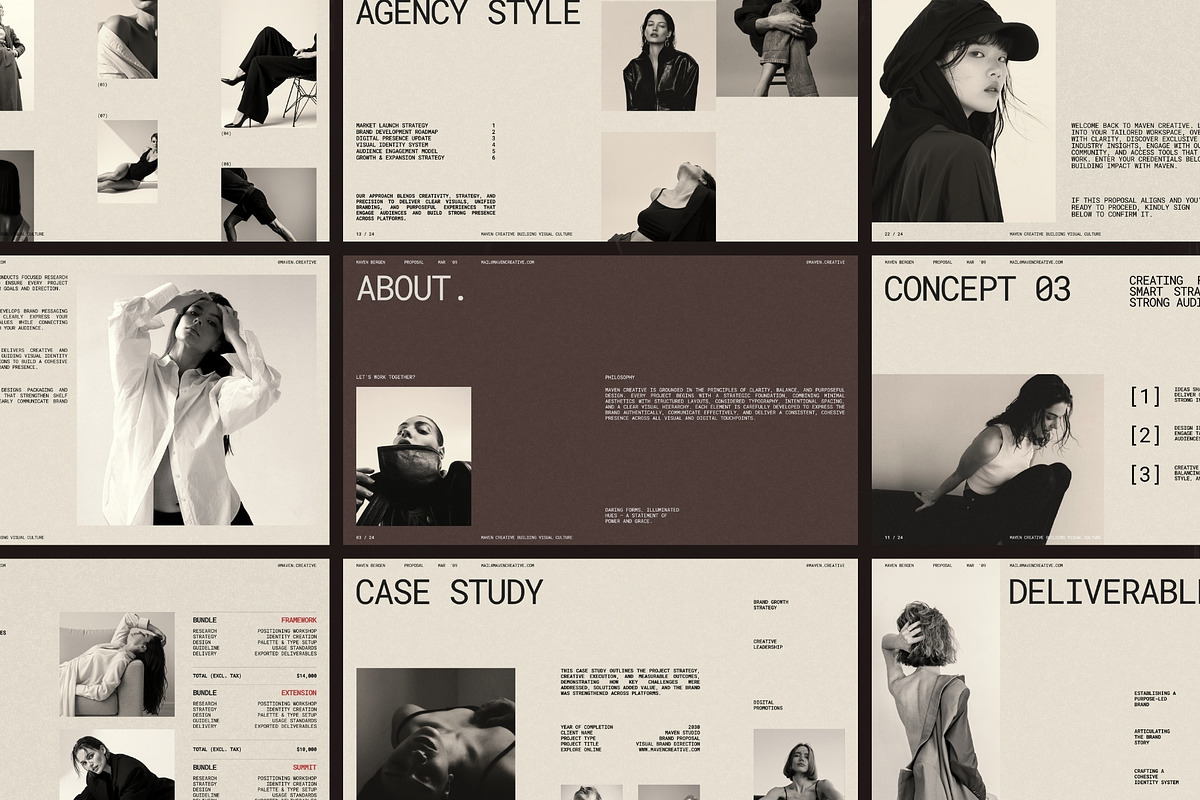 Clean Brand Identity Proposal Deck, a Presentation Template by Pixel Grid (Photo 2 of 10)
