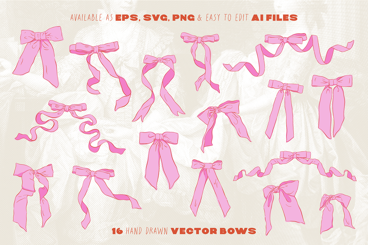 Coquette Bows!, an Illustration by Little Blondie Art (Photo 2 of 3)