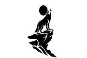 40 Wolf Moon Silhouette Vector Bundl, an Illustration by Amazin_art (Thumbnail 20 of 41)