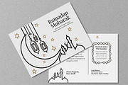 Islamic Ramadan Greeting Postcard, a Card Template by MightyDesign (Thumbnail 2 of 6)