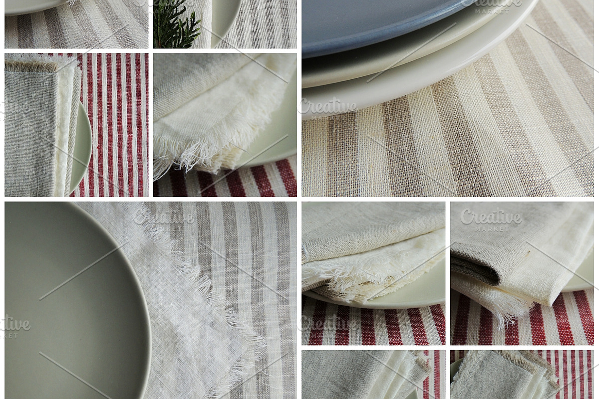 Natural linen fabric bundle., an Abstract Photo by OksanaAn (Photo 3 of 20)