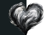 Black hearts PNG valentines clipart, a Decorative Illustration by Whimsy Brush Studio (Thumbnail 5 of 6)