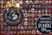 Christmas patchwork ornament  Bundle, a Seasonal Illustration by ElenazlataArt (Thumbnail 1 of 7)