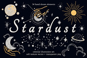 Stardust Celestial Illustration Set, a Texture Illustration by Dawnside Graphic (Thumbnail 1 of 12)