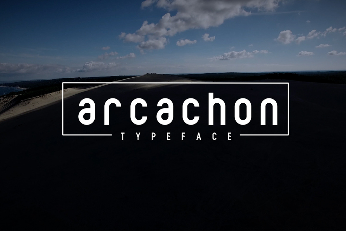 Arcachon font, a Sans Serif Font by Alex Blogoodf (Photo 1 of 13)
