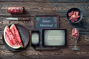Iphone, Ipad and Chalkboard Mockup, an iPhone Mockup by mockupgeek (Thumbnail 3 of 4)