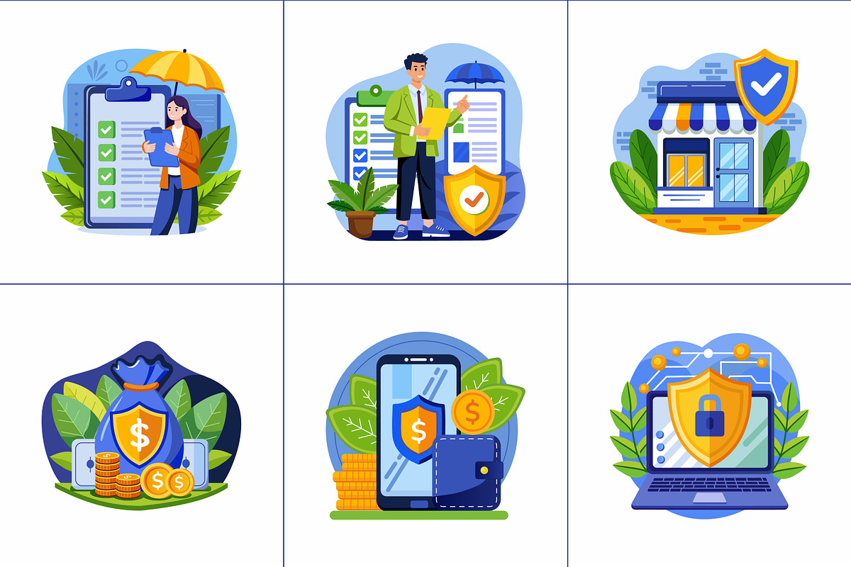 Insurance Illustration Art Set, a Healthcare Illustration by Prosymbols (Photo 9 of 9)