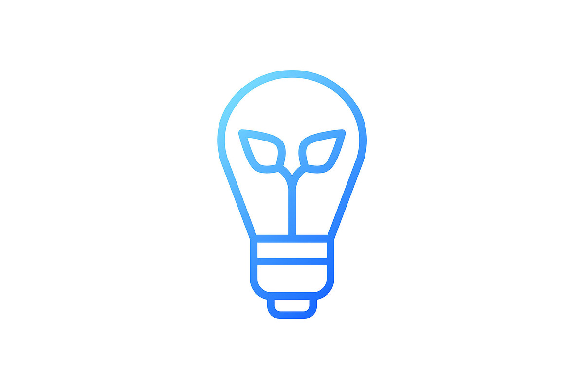 Energy-efficient light bulb, an Icon by IMG Visuals