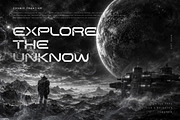 NEBULA ROVER - Futuristic Sci-Fi, a Blackletter Font by Brainwave (Thumbnail 6 of 8)