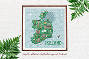 Illustrated travel map of Ireland, a Food Illustration by MagicForestory (Thumbnail 1 of 5)