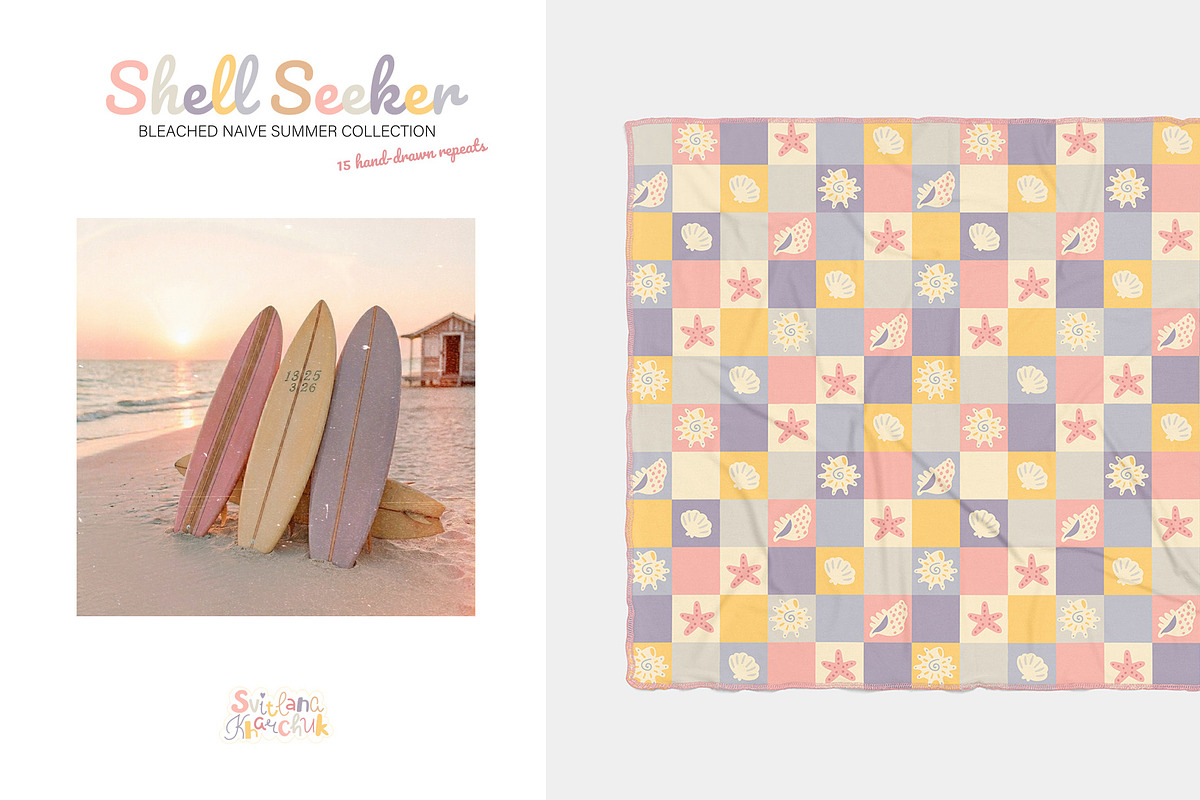Shell Seeker: vector patterns, a Pattern Graphic by Svitlana Kharchuk (Photo 8 of 10)