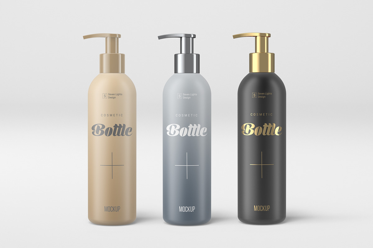 Cosmetic Bottle Mockup #1, a Cups & Container Mockup by Seven Lights (Photo 1 of 9)