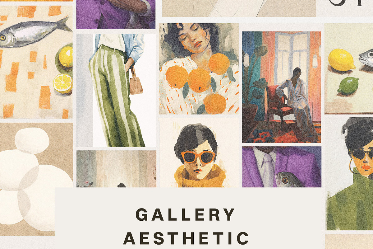 Art Prints Gallery Mega Collection, a Background Graphic by Laras Wonderland (Photo 10 of 18)