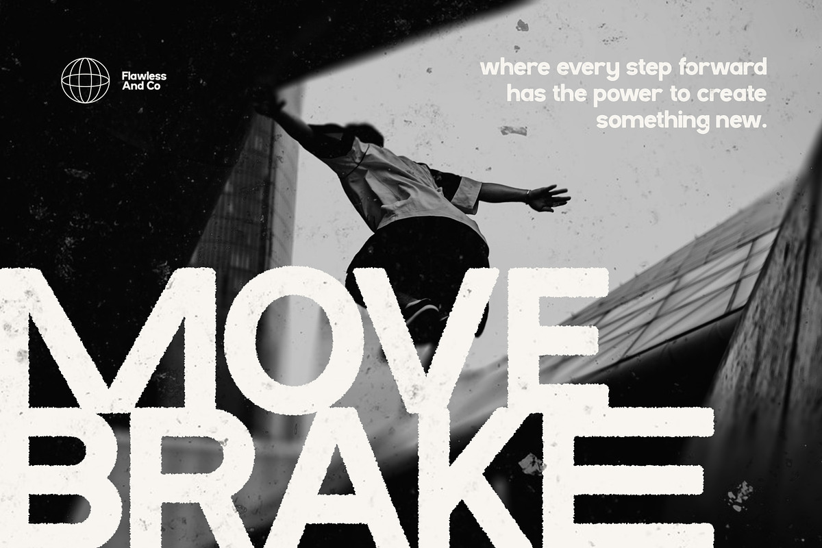 Fake Blur - Distort Effect Sans Font, a Sans Serif Font by Flawless And Co (Photo 3 of 10)