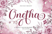 Onetha, a Script Font by Gatype (Thumbnail 1 of 5)