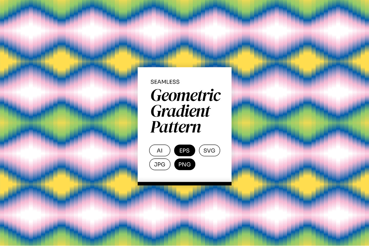 Geometric Gradient Pattern, a Pattern Graphic by Neermana (Photo 1 of 5)