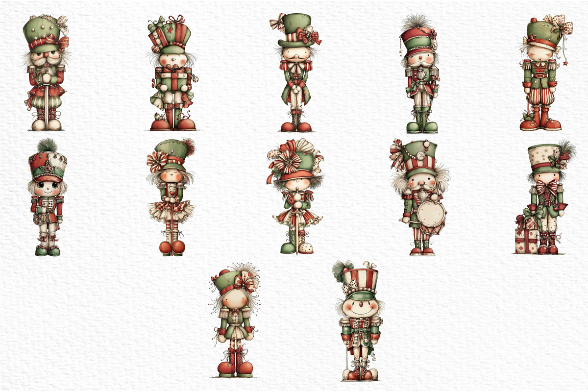 Whimsical Nutcracker Clipart, an Illustration by Craft Nest (Photo 6 of 6)