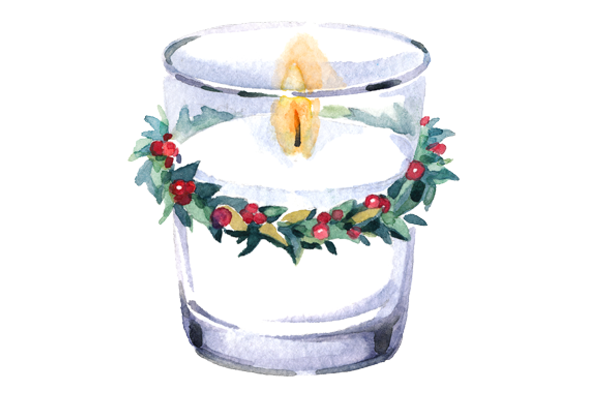Watercolor Christmas clipart set, a Decorative Illustration by masha gross (Photo 2 of 2)