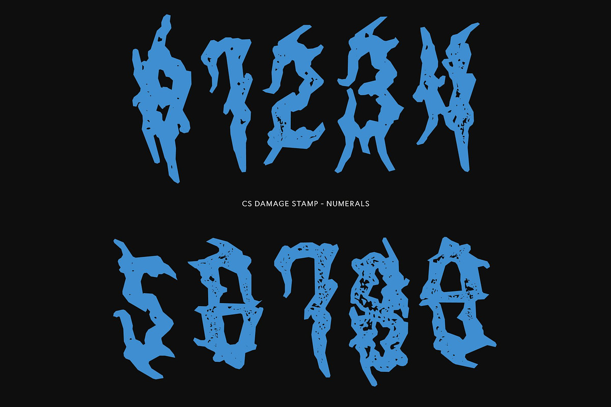 CS Damage Stamp, a Blackletter Font by Craft Supply Co. (Photo 4 of 8)