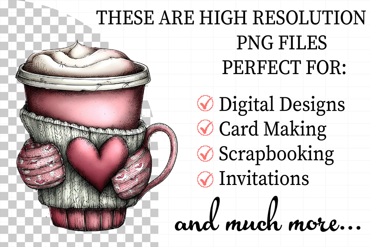 Valentine Vibes Cocoa Clipart, an Illustration by Daily.Designs (Photo 2 of 7)