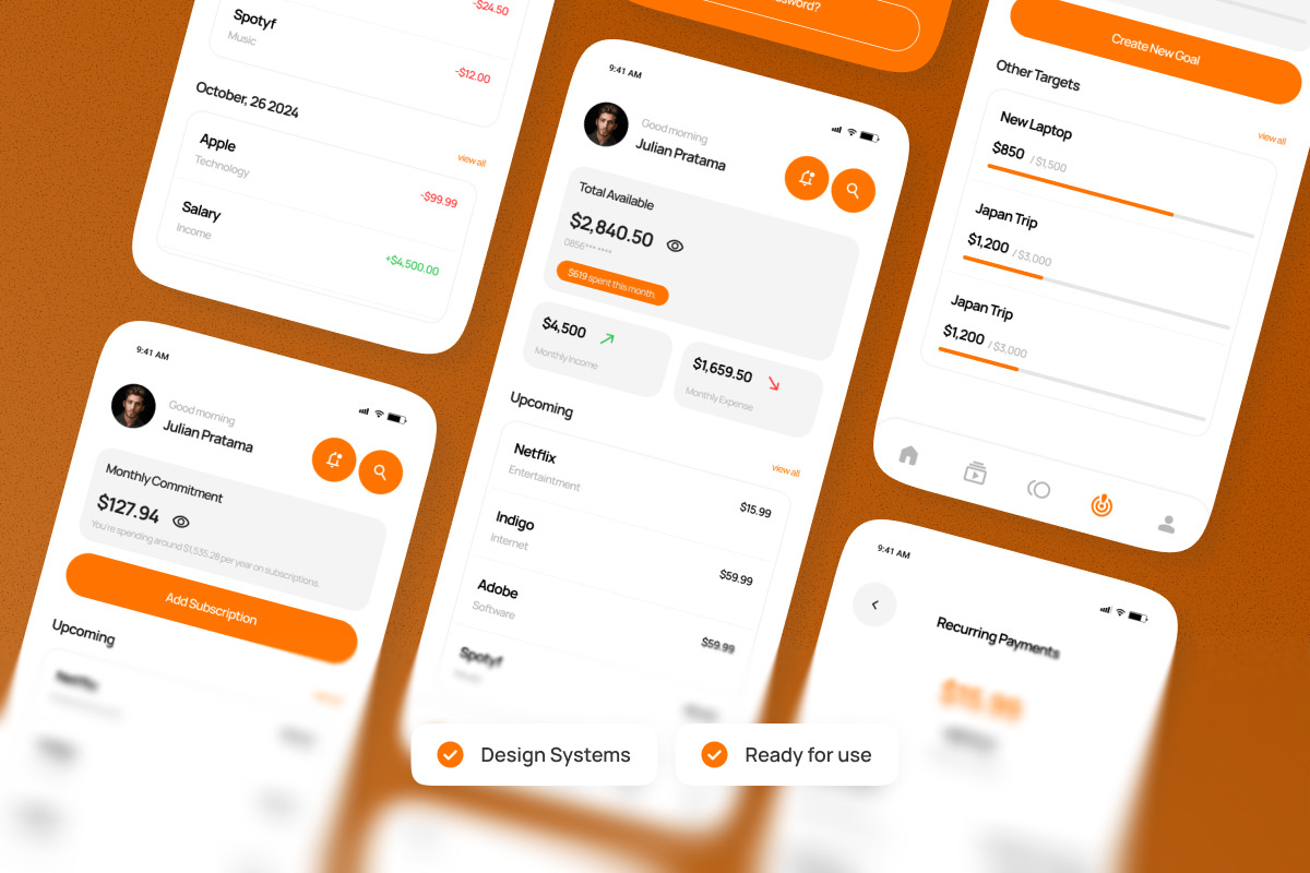 Duite - Subscription Manager UI App, an App Template by productype1 (Photo 3 of 5)
