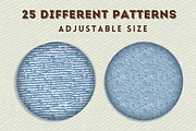 43 Procreate fabric brushes, a Brush Add-On by ProcreateiBox (Thumbnail 2 of 4)