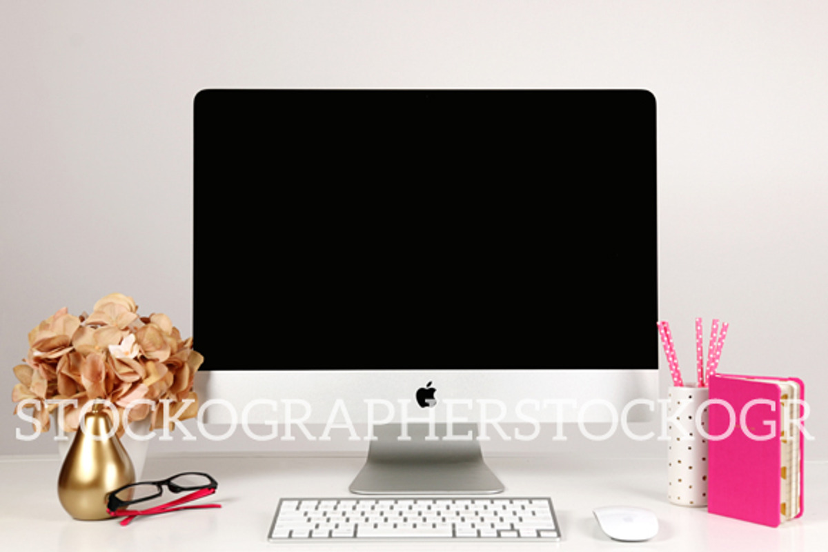 Styled Stock Imac Keyboard Mockup, a Mac Mockup by Stockographer