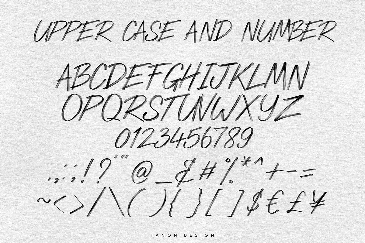 Street Paint SVG Textured Brush font, a Handwritten Font by Tanondesign (Photo 5 of 9)