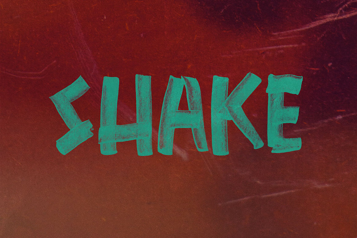 SHAKE Brush & SVG Font, a Font by Cruzine (Photo 9 of 9)