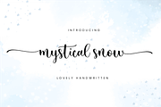 Mystical Snow - Beautiful Font, a Script Font by Sronstudio (Thumbnail 1 of 10)