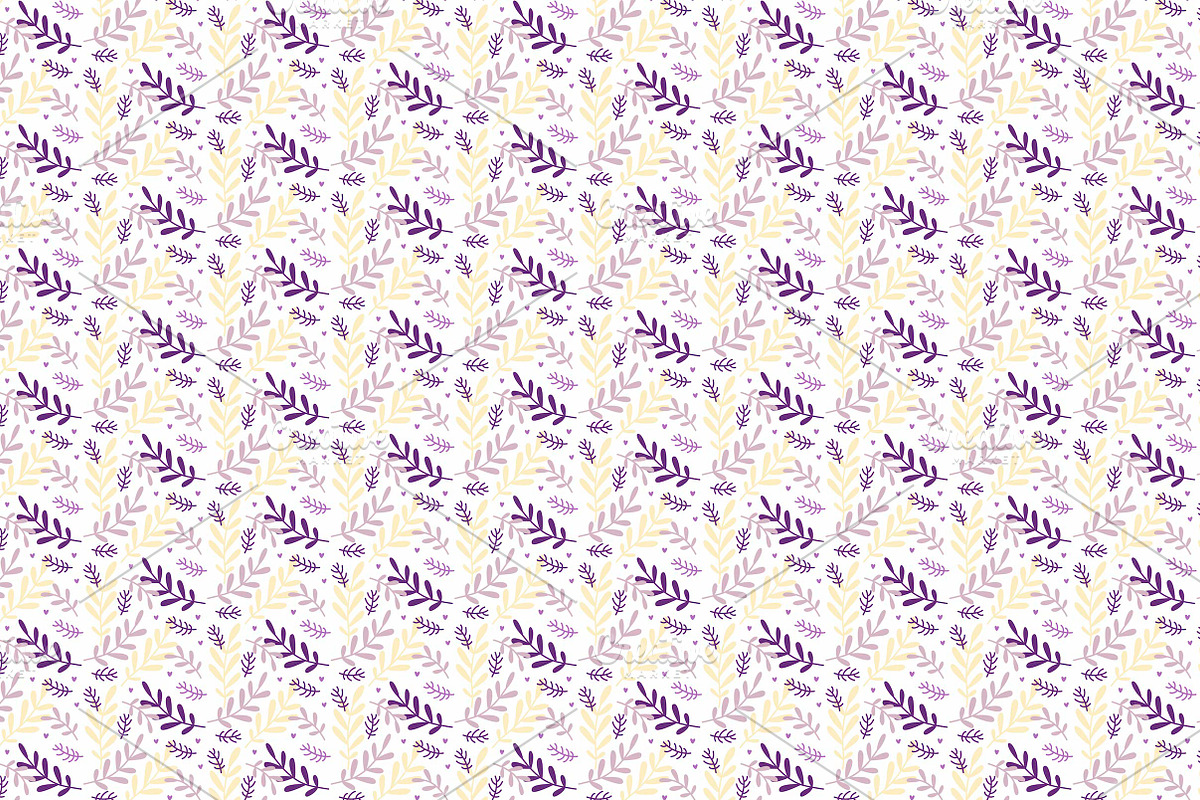 Mauve Floral Patterns, a Pattern Graphic by Lyolya Profitrolya (Photo 5 of 6)
