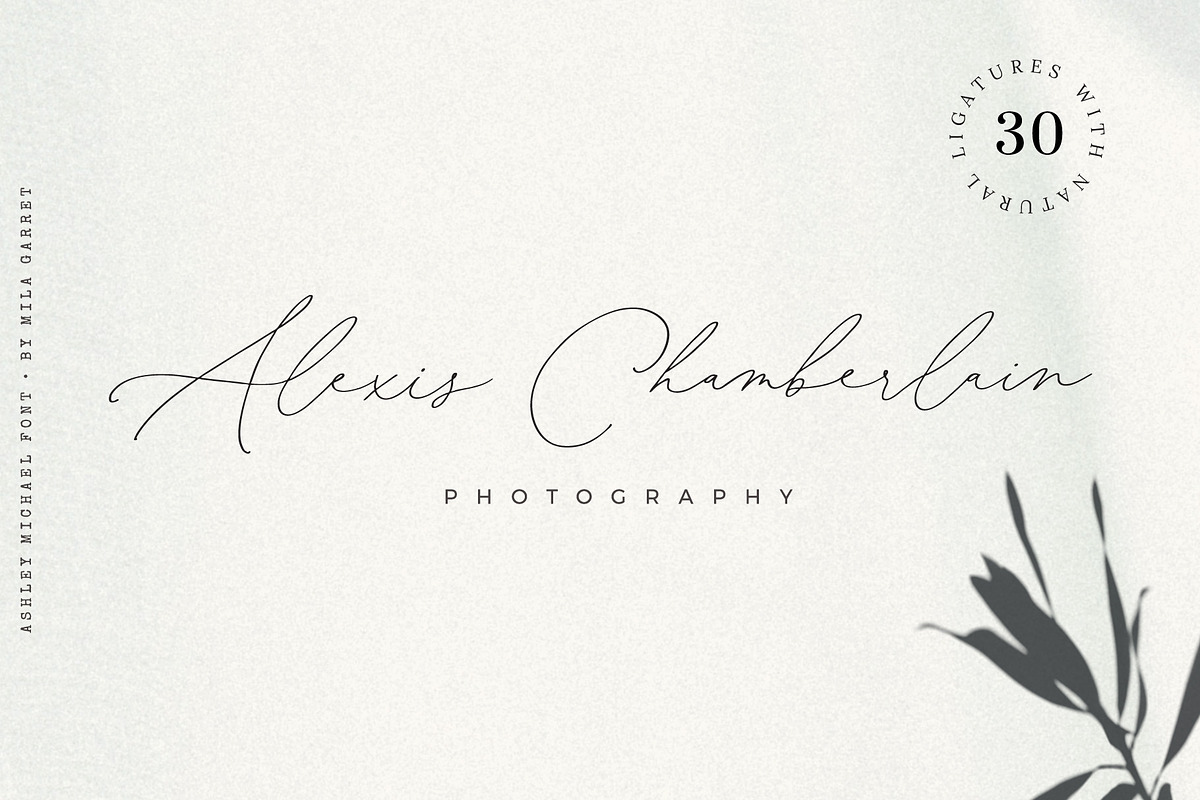 Ashley Michael Heart Wedding Script, a Script Font by Mila Garret (Photo 10 of 20)