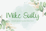 Mike Sully - Handwritten Font, a Script Font by Dhabee (Thumbnail 1 of 9)