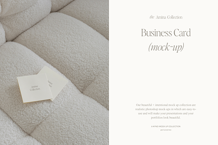The Amina Collection - Business Card
