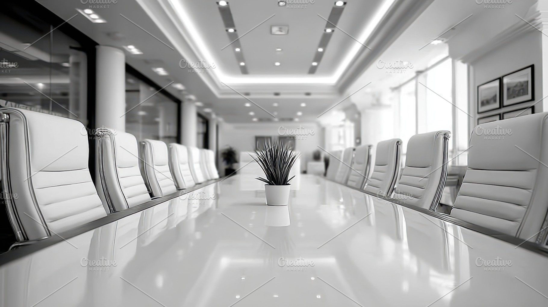 Modern conference room with elegant design, a Business Photo by AlyaAnd