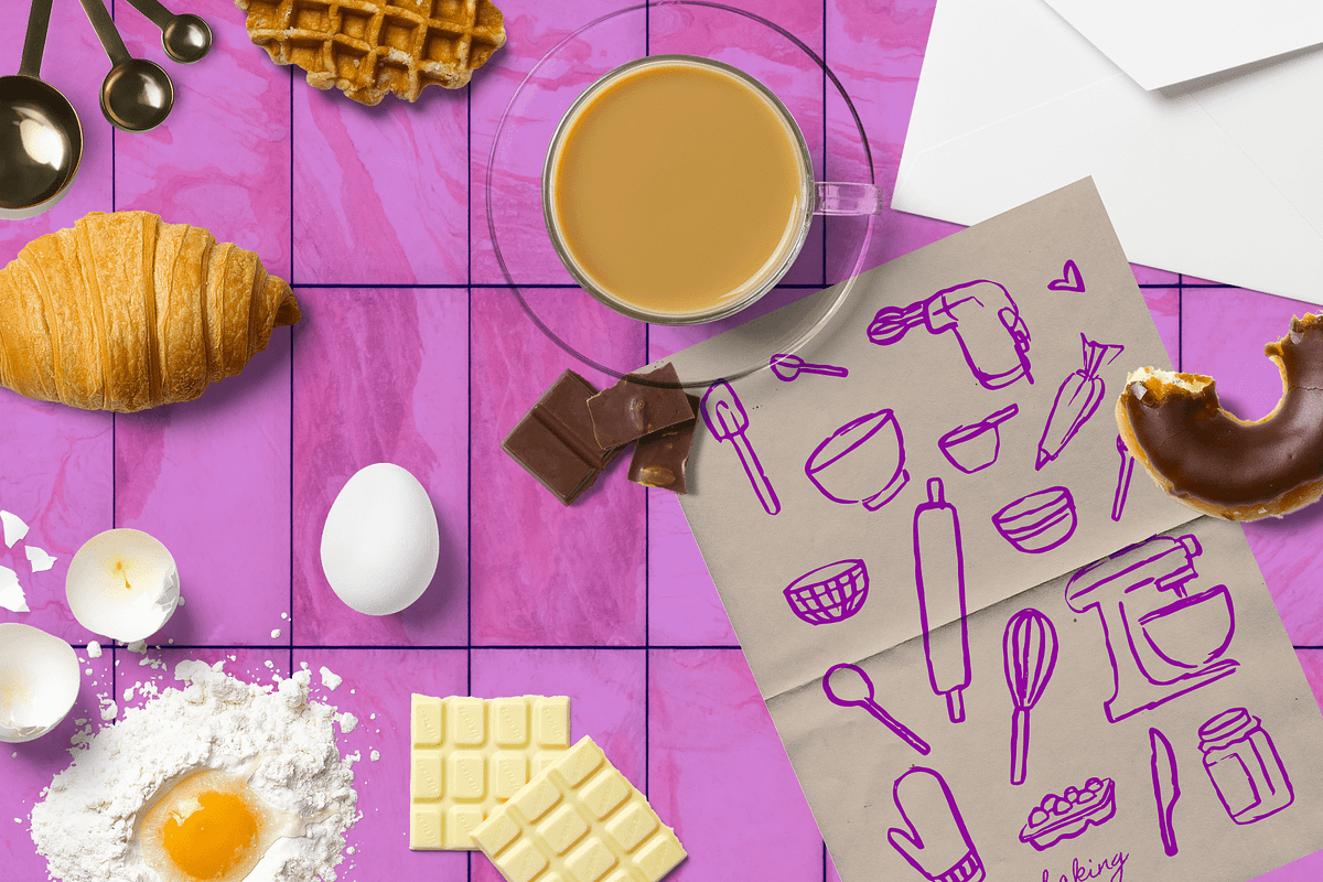 Baking Illustration Sketches Kitchen, a Food Illustration by Eldorado Design Co. (Photo 6 of 6)