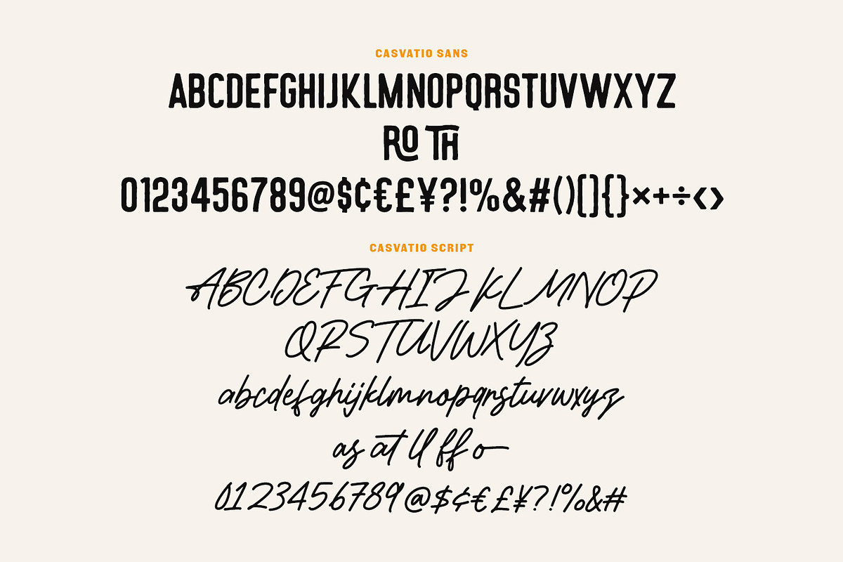 Casvatio Font Duo Script Sans, a Script Font by Maulana Creative (Photo 6 of 7)