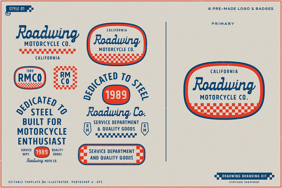 Roadwing Branding Kit, a Branding & Logo Template by Refolve Design (Photo 2 of 25)